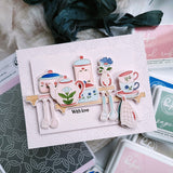 Pinkfresh Studio Cottage Keepsakes stencil Stamp and die