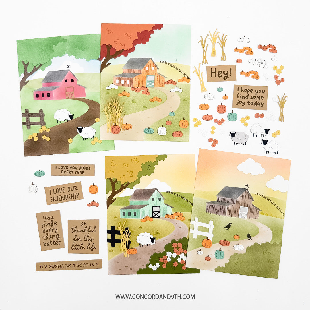 Concord & 9th Countryside Stamp & Die Bundle