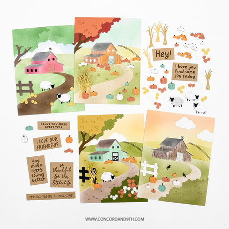 Concord & 9th Countryside Stencil Pack