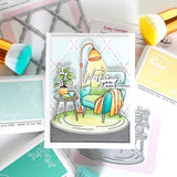 Pinkfresh Studio Cozy Corner Stamp, Die & Stencil Bundle