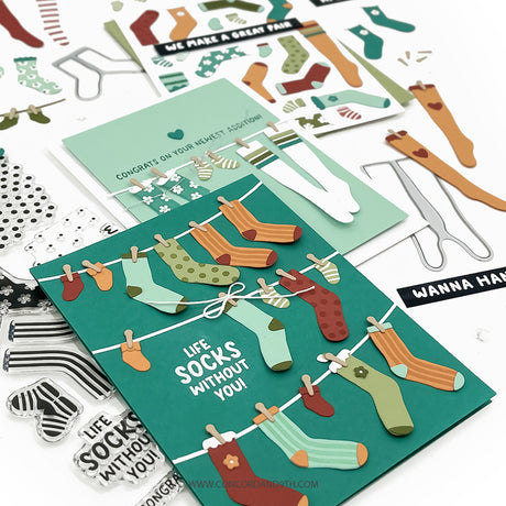 Concord & 9th Cozy Toes Stamp Set (4 x 8) & Die Bundle