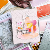 PinkFresh Studio Heirloom Patchwork Coverplate Die & Stencil Bundle