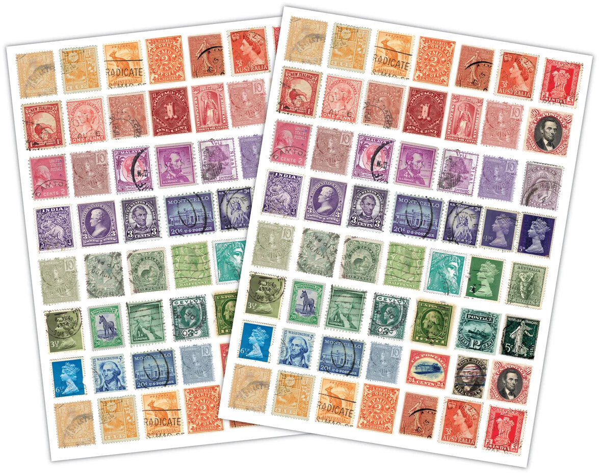 Craft Consortium The Collector Rub on Transfers Used Stamps (2pcs) (CERUBT002)