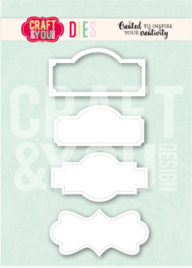 Craft & You Design Labels Dies (CW393)