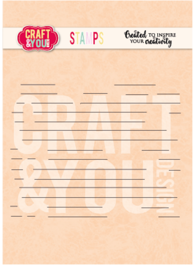 Craft & You Design Lined Paper Stamps (CS057)