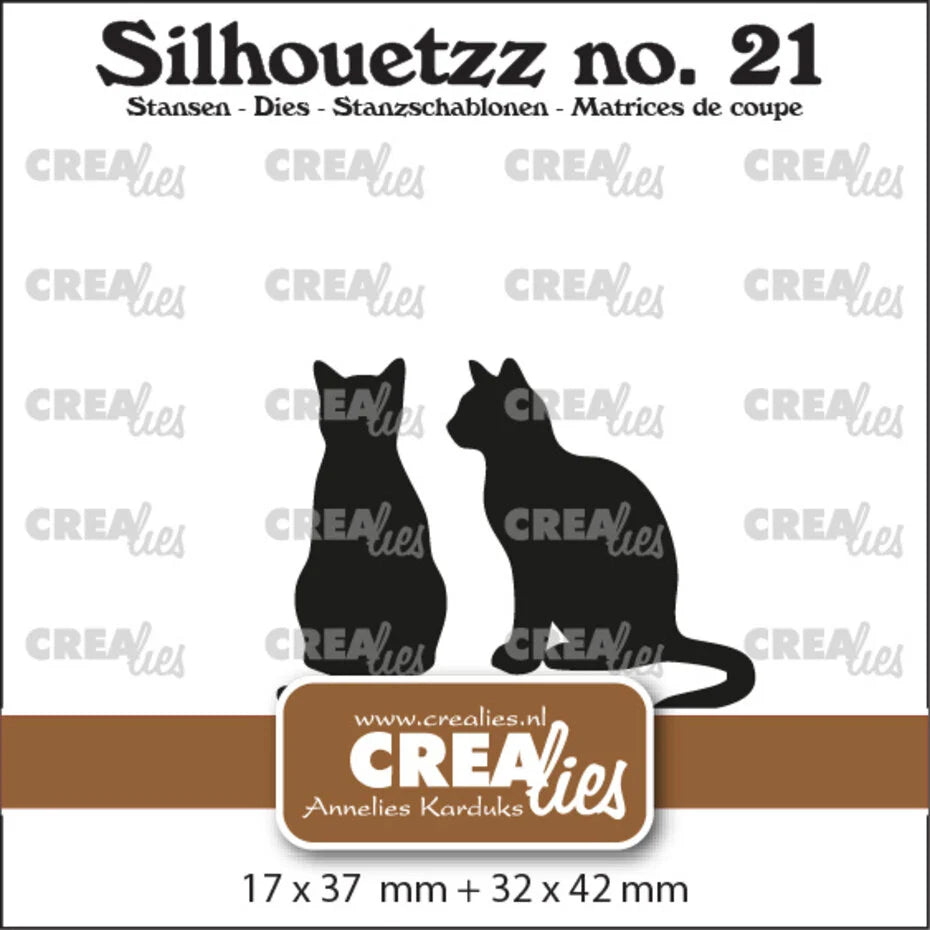 Crealies Silhouetzz Dies Cats Sitting (CLSH21)