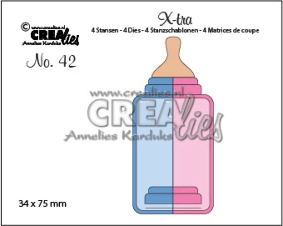 Crealies X-tra Dies No. 42 Baby Bottle (Medium) (CLXtra42)