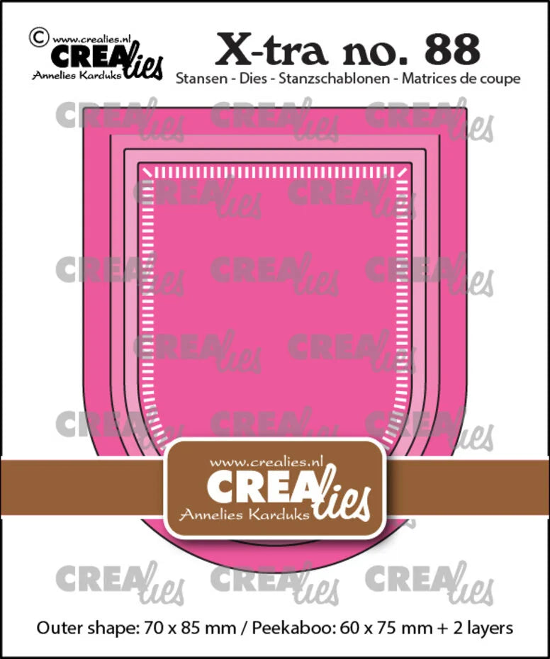 Crealies X-tra Dies No. 88 Peekaboo Arch Upside Down (CLXtra88)