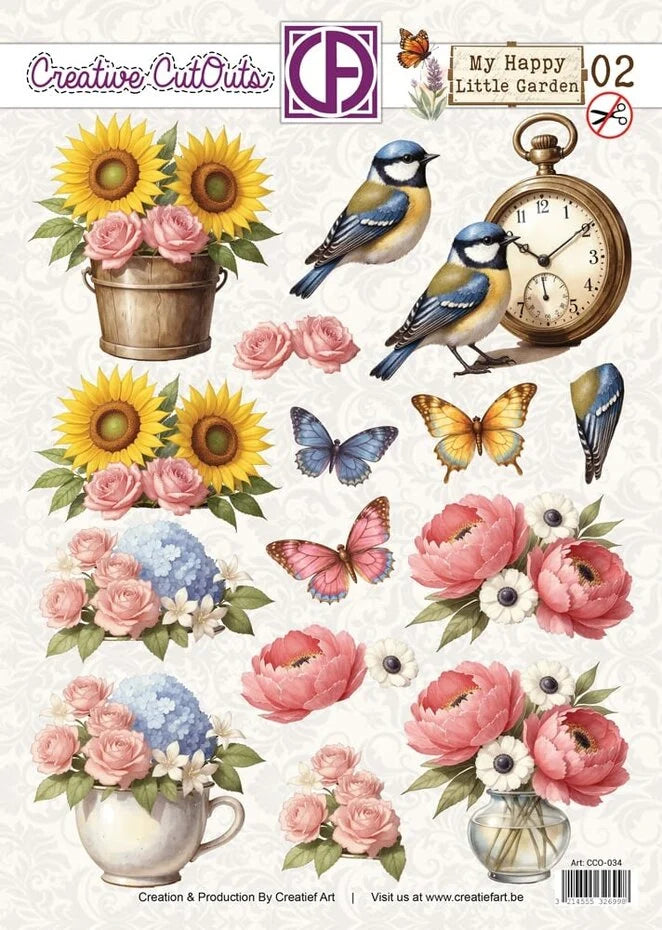 Creatief Art My Happy Little Garden 02 Creative CutOuts (CCO-034)