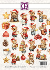 Creatief Art Sweet Little Mice Christmas Die-Cuts Creative CutOuts (23pcs) (CCODC-002-02)