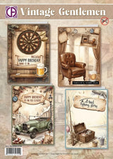 Creatief Art Vintage Gentlemen Card Kit (RE2530-0190)