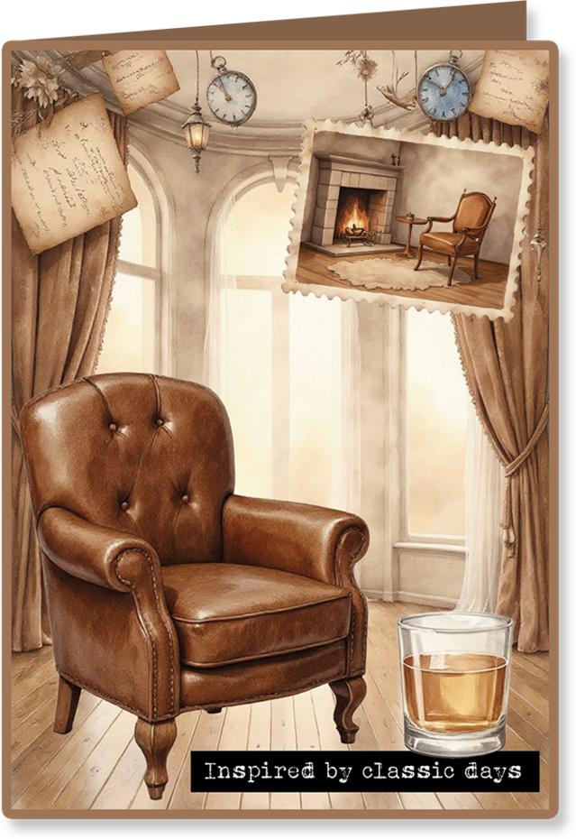 Creatief Art Vintage Gentlemen Card Kit (RE2530-0190)