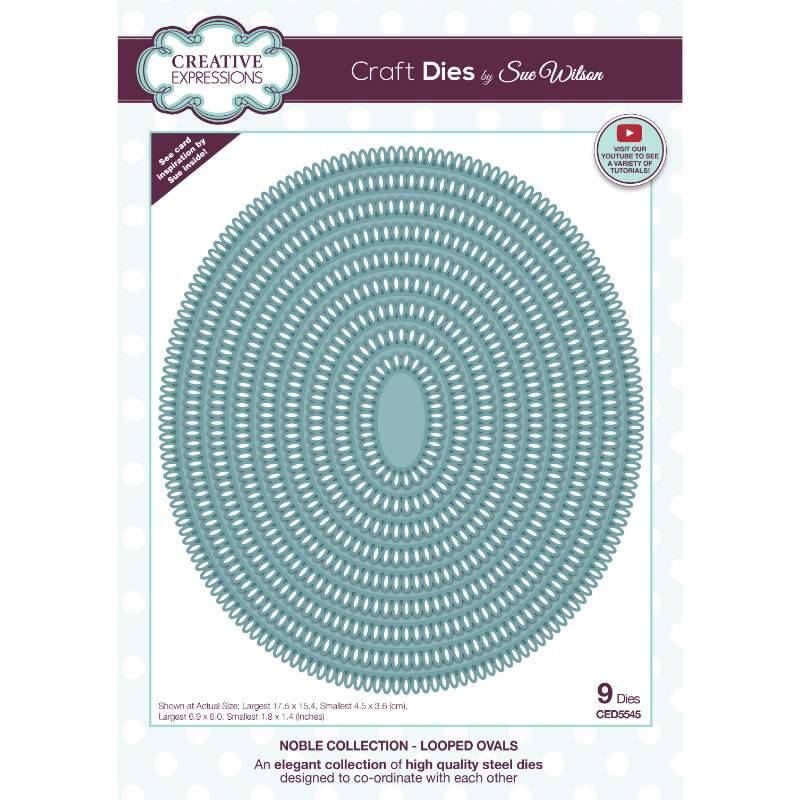 Creative Expressions Sue Wilson Noble Looped Ovals Craft Die