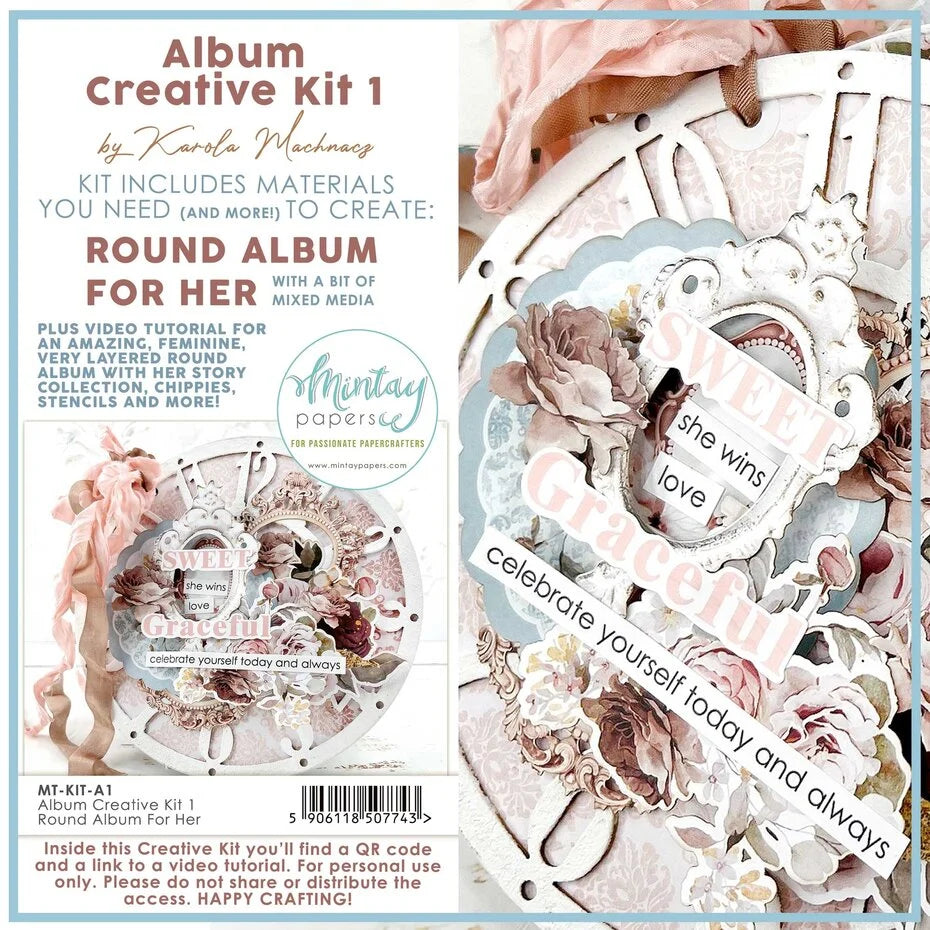 Mintay Creative Kit 1 Album Round Album For Her (MT-KIT-A1)
