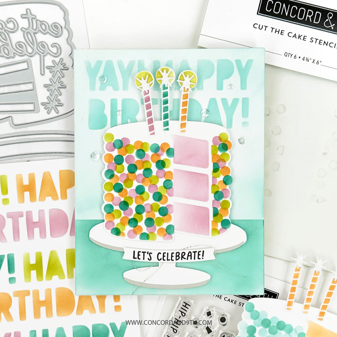 Concord & 9th Cut the Cake Stamp Set (3 x 4)