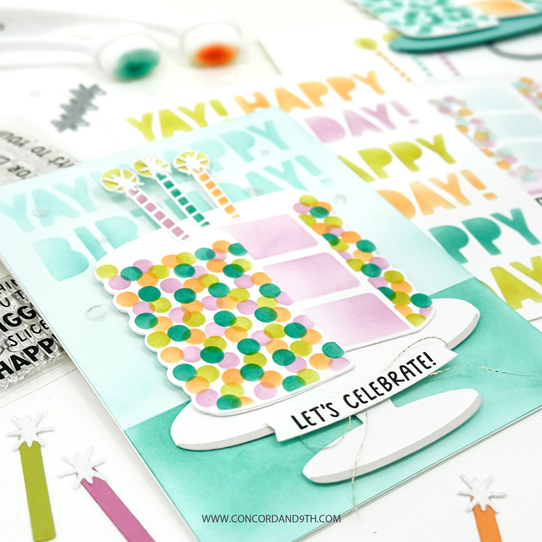 Concord & 9th Cut the Cake Stamp Set (3 x 4)