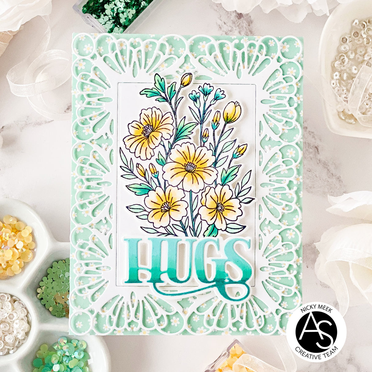 Alex Syberia Designs Delicate Frame & Friend Die Set ASD-D-215