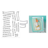 Hero Arts Banner Days Stamp & Cut Set from the Summer by The Shore Collection