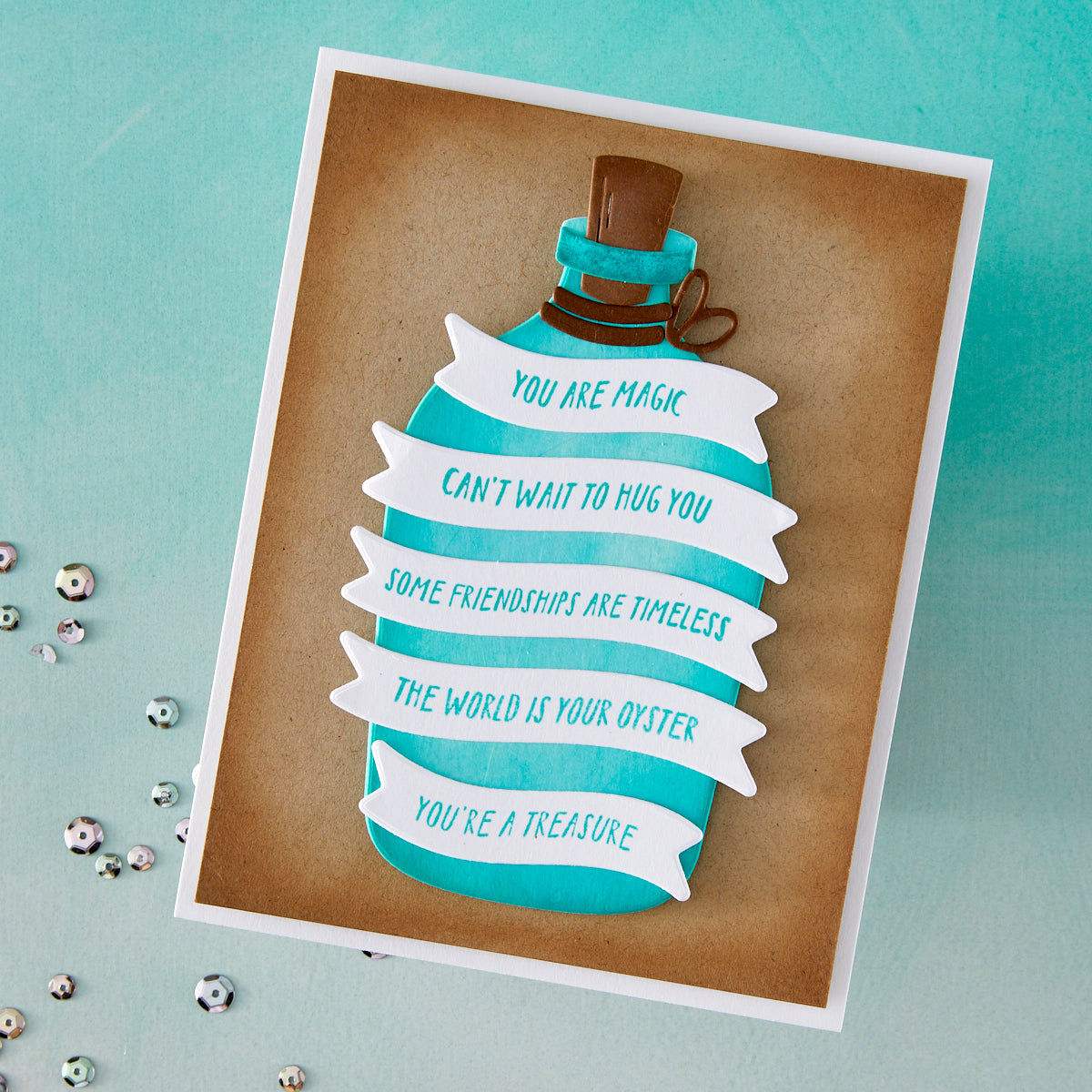 Hero Arts Banner Days Stamp & Cut Set from the Summer by The Shore Collection