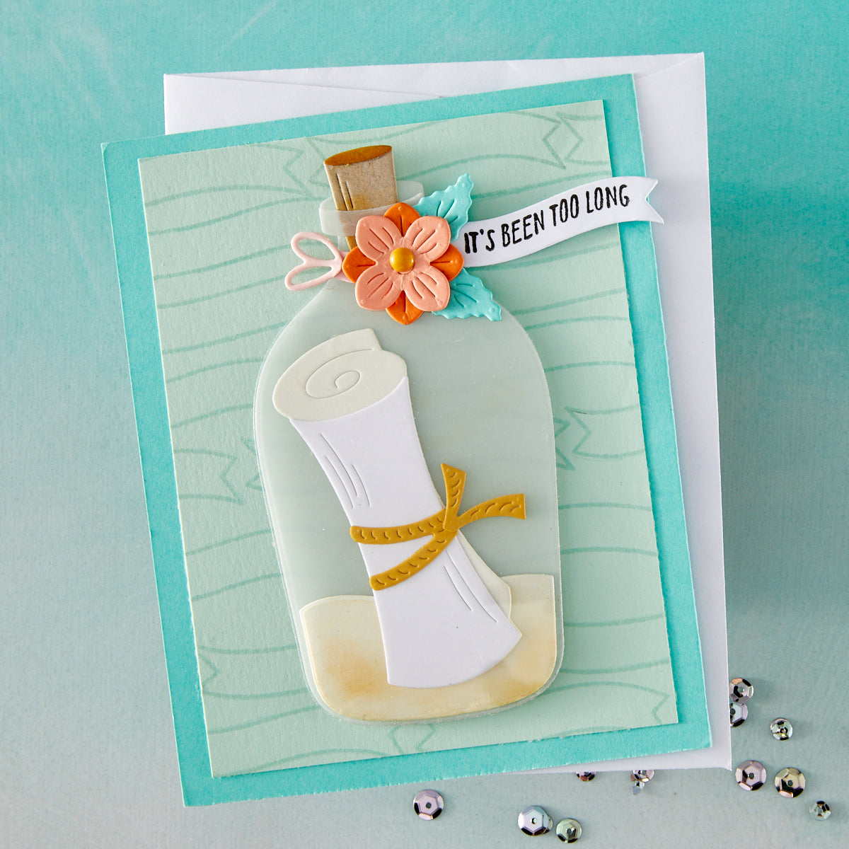 Hero Arts Banner Days Stamp & Cut Set from the Summer by The Shore Collection