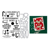 Hero Arts A Little Merri-Mint Stamp & Cut Set from the Candy Cane Season Collection