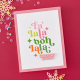 Hero Arts Modern Holiday Greetings Stamp & Cut Set from the Very Merry Collection