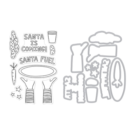 Hero Arts Santa Fuel Stamp & Cut Set from the Yule Fuel Collection