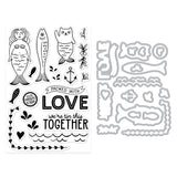 Hero Arts Partners In Brine Stamp & Cut Set
