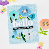 Hero Arts Abstract Floral Stamp & Cut