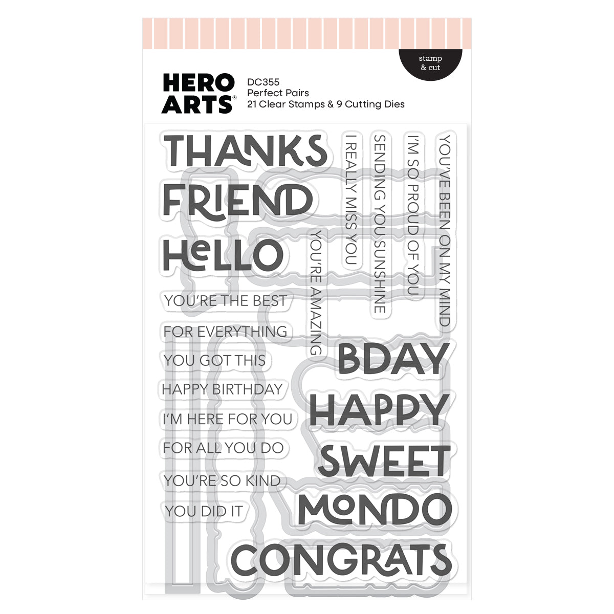 Hero Arts Perfect Pairs Stamp & Cut