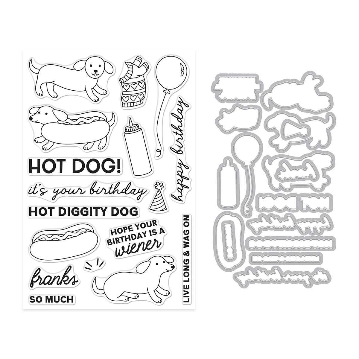 Hero Arts Hot Dog Stamp & Cut