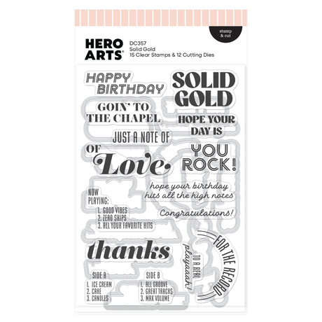 Hero Arts Solid Gold Stamp & Cut