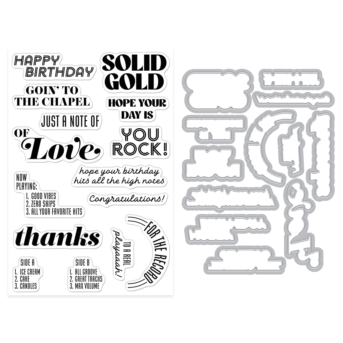 Hero Arts Solid Gold Stamp & Cut