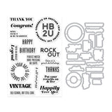 Hero Arts Vintage Vinyl Stamp & Cut