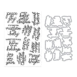 Hero Arts Very Merry Wishes Stamp & Cut