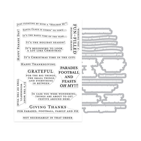 Hero Arts The Holiday Season Stamp & Cut Set DC371