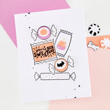 Hero Arts Candy Wrappers Stamp & Cut by Carly Tee