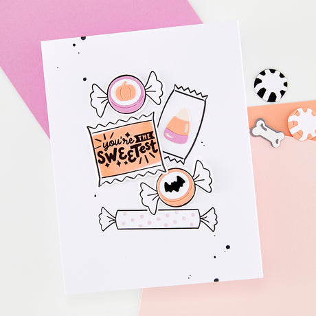 Hero Arts Candy Wrappers Stamp & Cut by Carly Tee