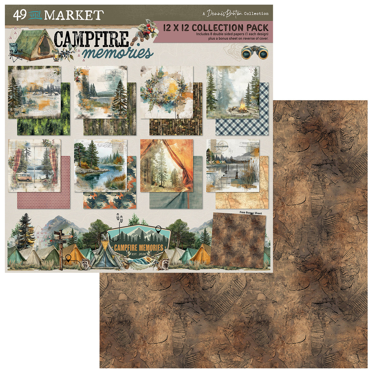 49 and Market Campfire Memories 12x12 Collection Pack - DCM-37272