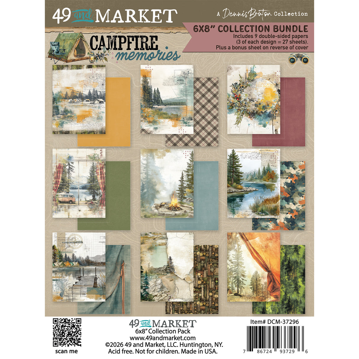 49 and Market Campfire Memories 6x8 Collection Pack - DCM-37296
