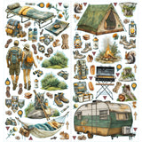 49 and Market Campfire Memories Laser Cuts - Camping - DCM-37449