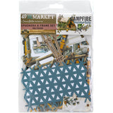 49 and Market Campfire Memories Ephemera & Frame Set - DCM-37463