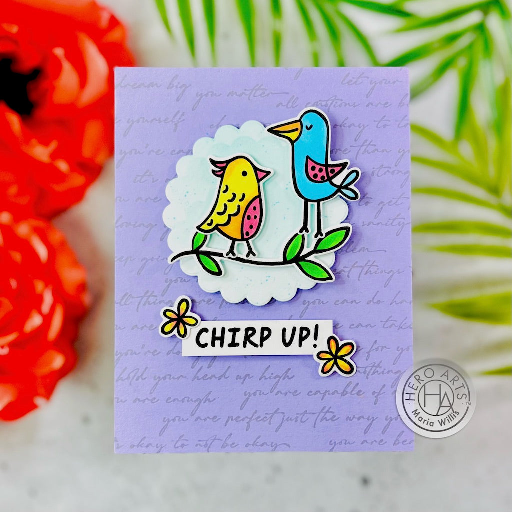 Hero Arts Script Bold Prints Cling Rubber Stamp