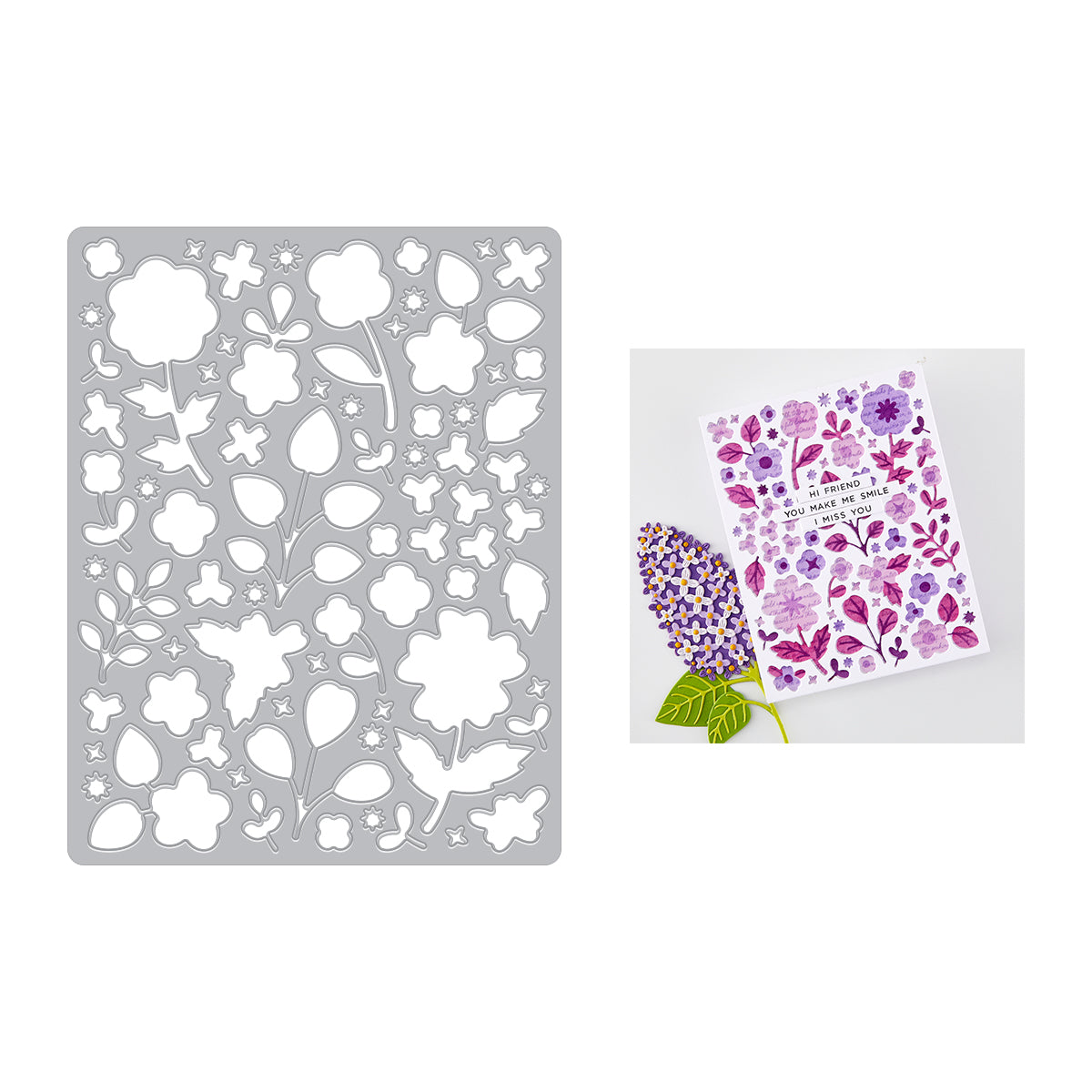 Hero Arts Meadow Blooms Cover Plate Die
