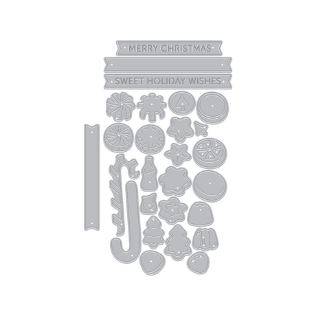 Hero Arts Candy Kebob Christmas Add-On Die Set by Carly Tee