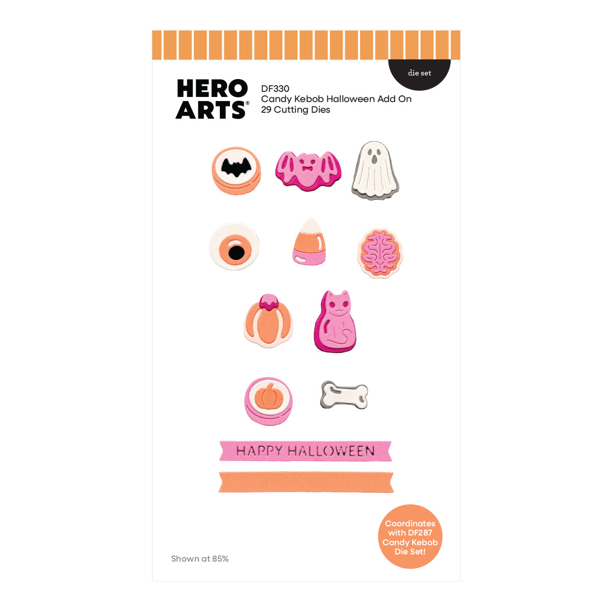 Hero Arts Candy Kebob Halloween Add-On Die Set by Carly Tee