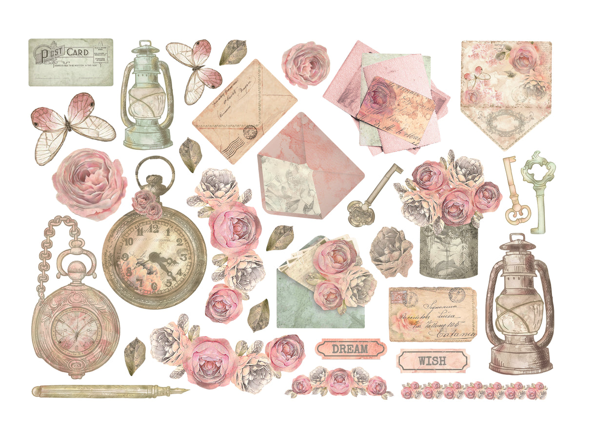 Stamperia Ephemera - Shabby Rose DFLCT47