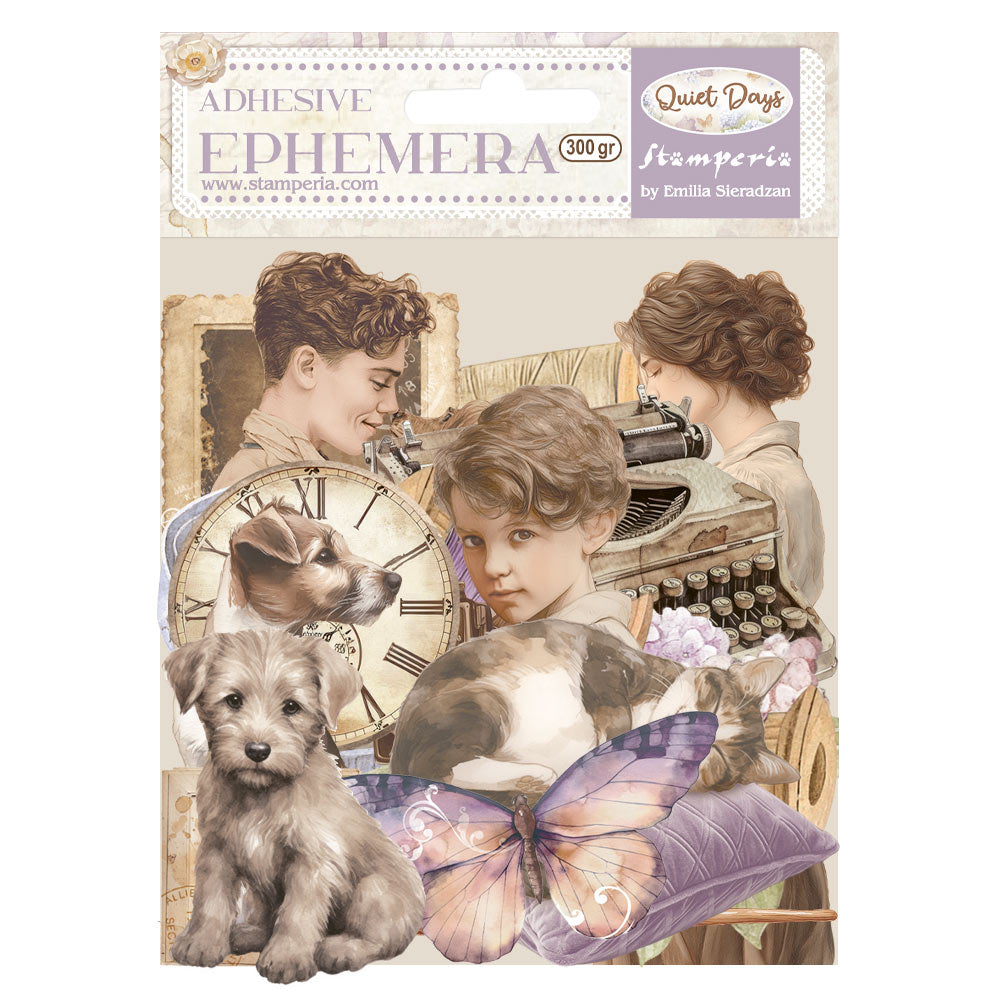 Stamperia Quiet Days Ephemera (51pcs) (DFLCT70)