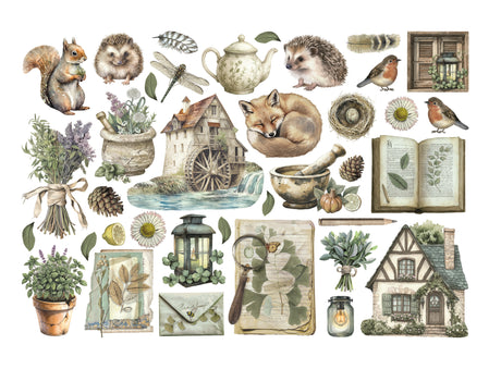 Stamperia Herbarium Silvae Ephemera (37pcs) (DFLCT71)