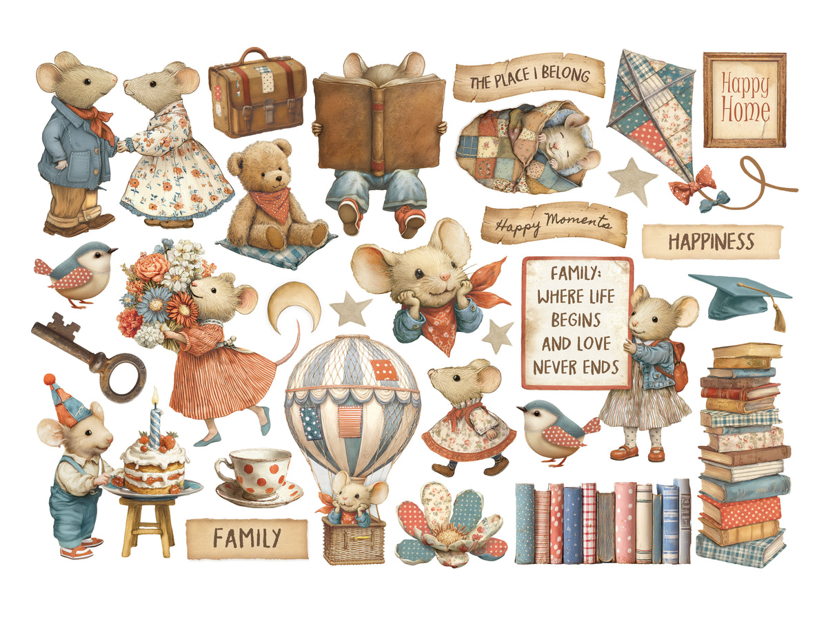 Stamperia Family Ephemera (29pcs) (DFLCT72)